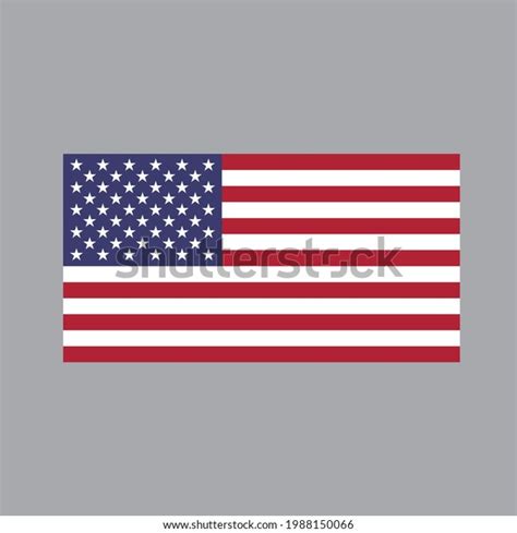 Formal American Flag Color Stock Vector Royalty Free 1988150066