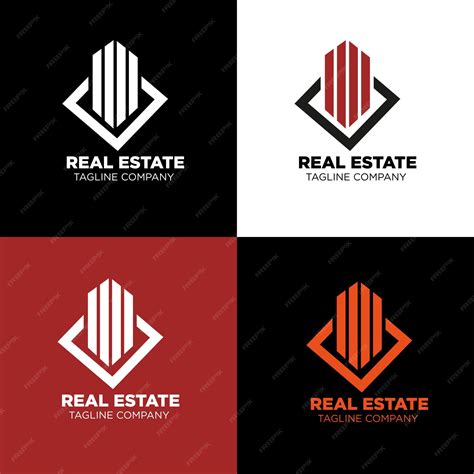 Premium Vector | Real estate corporate logo real estate logo vector