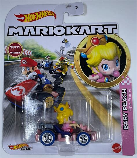 Hot Wheels Mario Kart Baby Peach Pipe Frame Mint NrMint Ships Bubble Wrapped In A Box