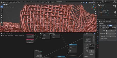 Herringbone Weave Geometry Nodes Modeling Blender Artists Community