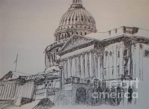 Capital Drawing Drawing by Tonia Darling - Fine Art America