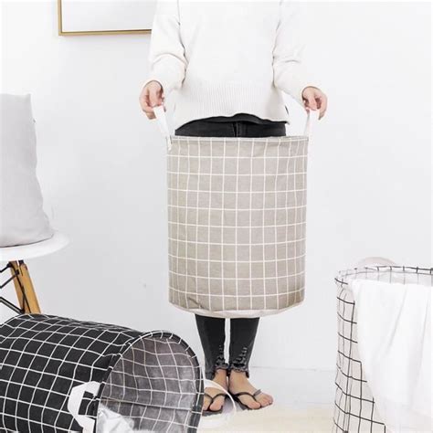 Filet De Lavage Panier De Rangement Pliable Pour Linge Tissu Japonais