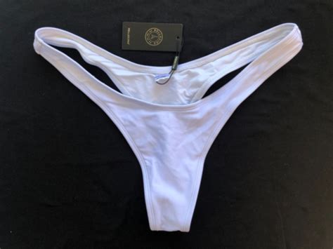 RELLECIGA Cheeky High Cut Thong Bikini Bottom Size Large EBay