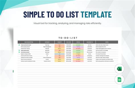 To Do List Planner Templates In Excel Free Download