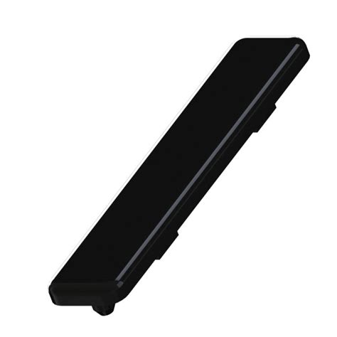 Embout profilé aluminium 8 mm 80x16 mm Noir elcom shop