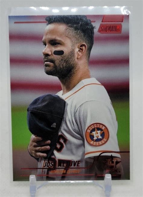 2022 Topps Stadium Club Red Foil Parallel 160 Jose Altuve Houston