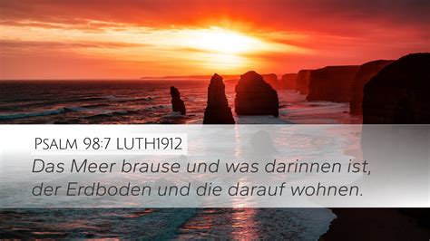 Psalm Luth Desktop Wallpaper Das Meer Brause Und Was