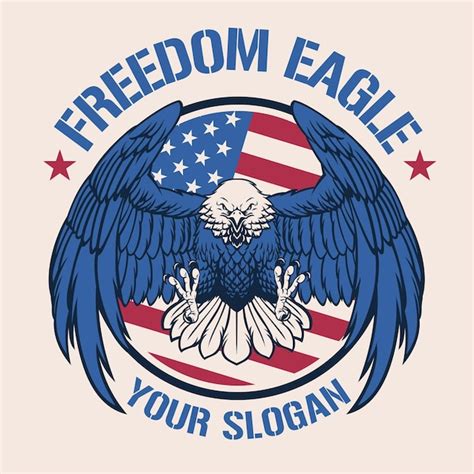 Premium Vector Vintage American Bald Eagle Tshirt Design Template