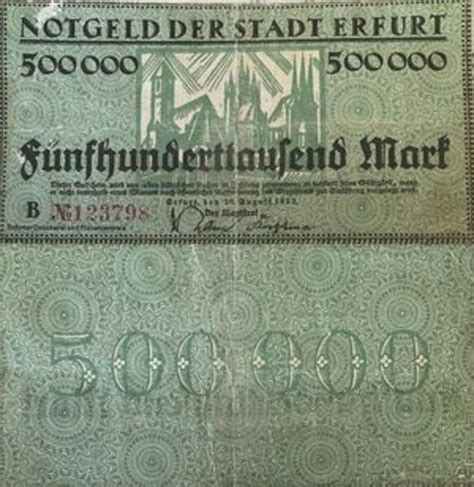 Mark City Of Erfurt Notgeld Numista