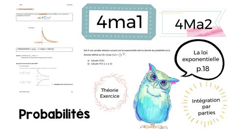 Ma Probabilit S Loi Exponentielle Et Int Gration Par Parties P