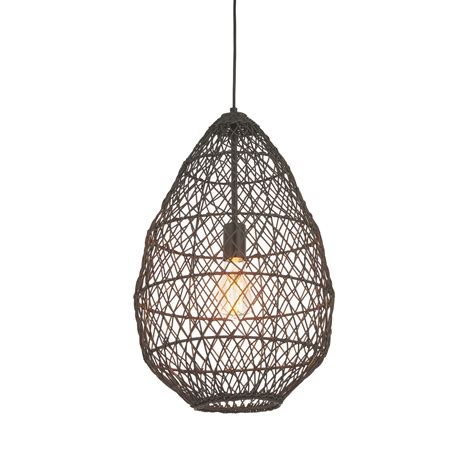 Bernard Handmade Black Rattan Pendant Lightbox