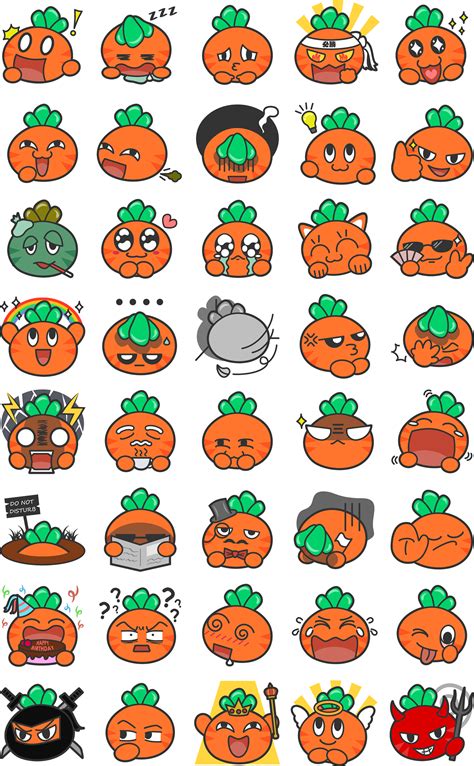 LINE stickers set on Behance