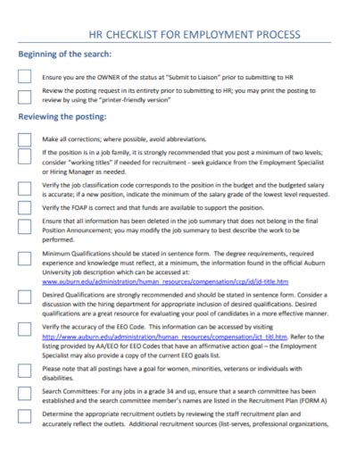 Free Hr Assessment Checklist Samples Risk Compliance Audit