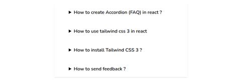 React Tailwind Css Accordion Faq Example