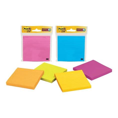 Post It Super Sticky Ssmx Notes X Mm Feuilles Assorti