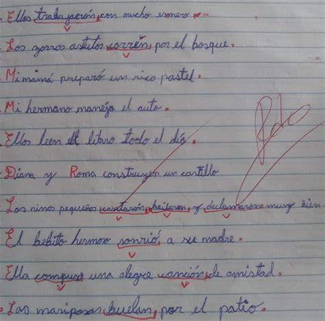 10 Oraciones Con Modificador Directo E Indirecto Subrayado