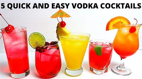 5 Easy Vodka Cocktails Recipe Learn