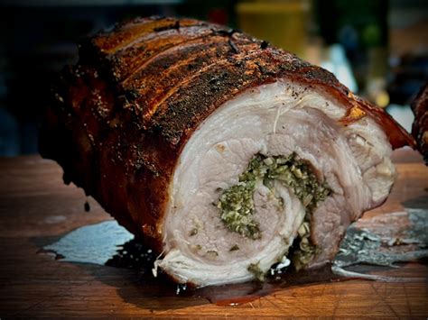 Porchetta Von Der Rotisserie Bbqinde