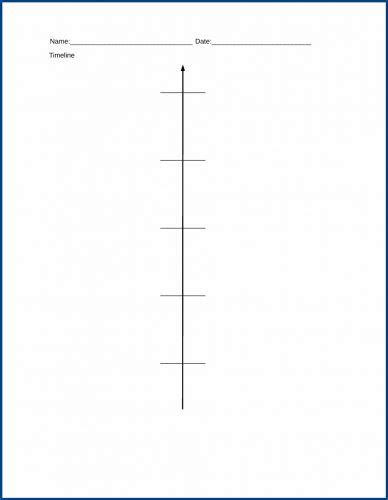 Sample Of Vertical Timeline Template Templateral