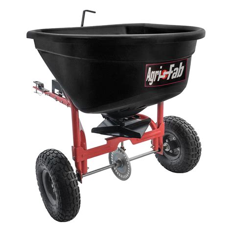 AGRI FAB 110 Lb Capacity 10 Ft Spread Wd Tow Behind Spreader