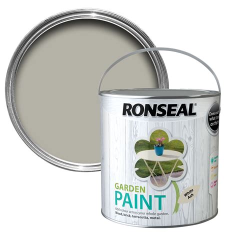 Ronseal Garden White Ash Matt Garden Paint 25l Departments Diy At Bandq