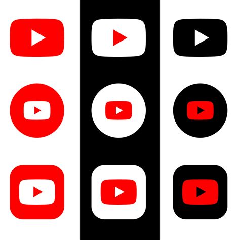 YouTube Icon Vector Pack 11998160 Vector Art at Vecteezy