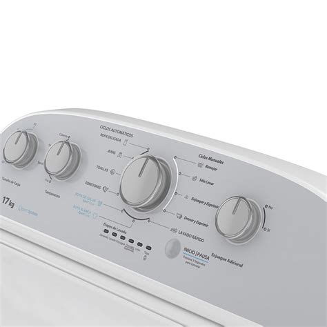 Lavadora Whirlpool Mwtw Em Kg Carga Superior Panel A Perillas