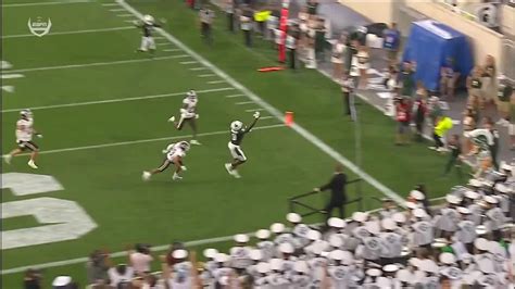 Michigan State Te Daniel Barker Td Vs Western Michigan Big Ten