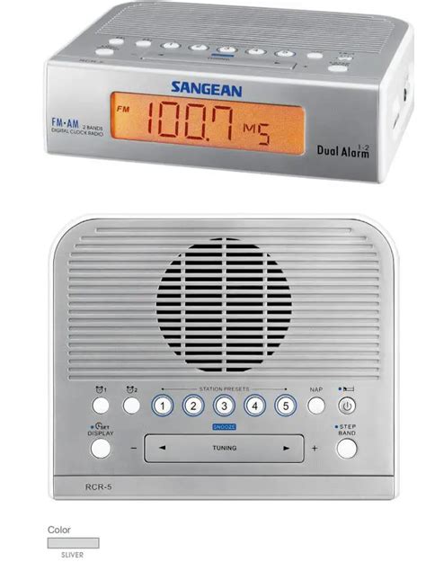 Sangean Rcr Am Fm Digital Tuning Clock Radio Owner S Manual