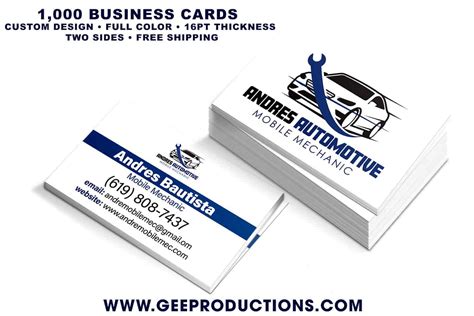 Andre Mobile Mechanic - Business Cards - Web Design • Branding ...