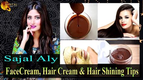 Facecream Hair Cream And Hair Shinig Tips Sajal Ali Youtube