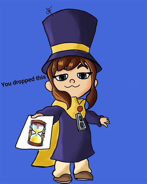 Mustache Girl POV: Smug Hat Kid yeets her a timepiece (Template by u/JFischAndTuna) : r/AHatInTime