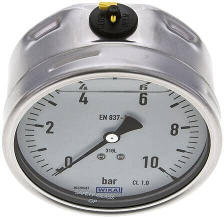 Chemie Glycerin Manometer Waagerecht Mm Bar Da