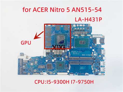 EH50F LA H431P For ACER Nitro 5 AN515 54 Laptop Motherboard CPU I5