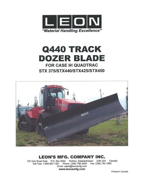 PDF Dozer Blade Model Q440 Track DOKUMEN TIPS