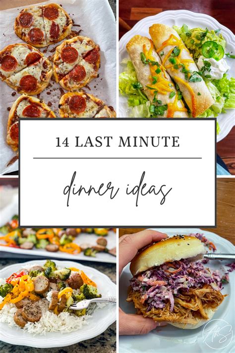 Last-Minute Dinner Ideas - A Healthy Slice of Life