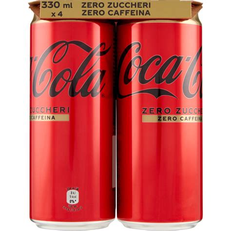 Coca Cola Zero Zuccheri Zero Caffeina Coca Cola X Ml Coop Shop