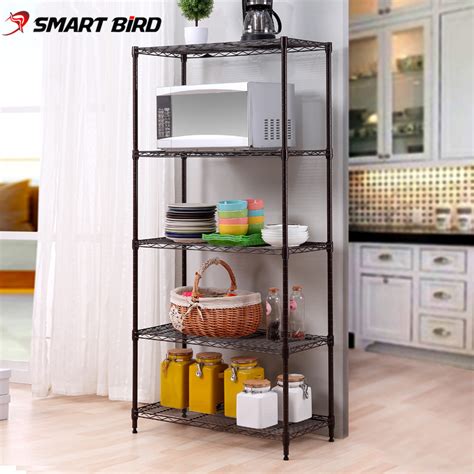 Стеллаж с пятью сетчатыми полками Smart Bird 5BK