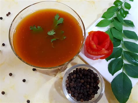 Tomato Pepper Rasam How To Make Tomato Rasam Vanita S Corner