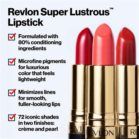 Snapklik Revlon Lipstick Super Lustrous Lipstick Creamy Formula