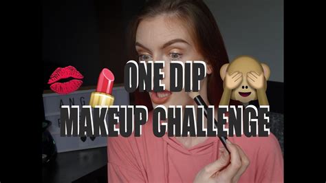 One Dip Makeup Challenge Why Did I Bother Youtube