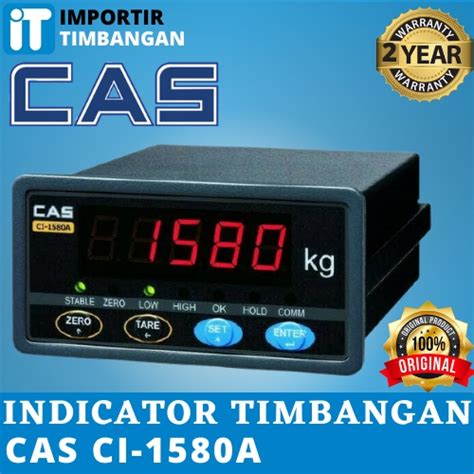 Jual INDICATOR TIMBANGAN DIGITAL CAS CI 1580A INDICATOR TIMBANGAN New