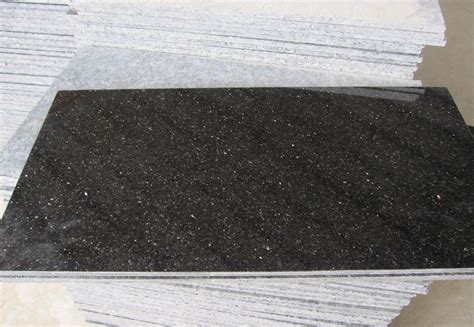 Black Galaxy Granite Marble Slab For Tile Countertop Vanity Top Worktop