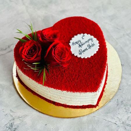 Send Red Velvet Heart Cake Online Delivery Kanpur Gifts