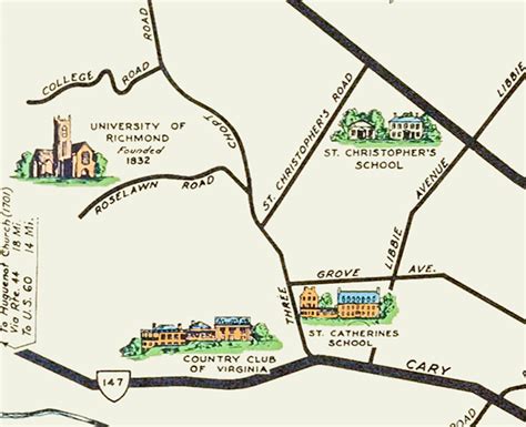 Beautifully Illustrated Pictorial Map of Richmond, VA from 1937 - KNOWOL