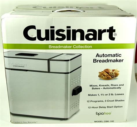 Cuisinart Automatic Bread Maker Recipes 12 preset programs for perfect ...