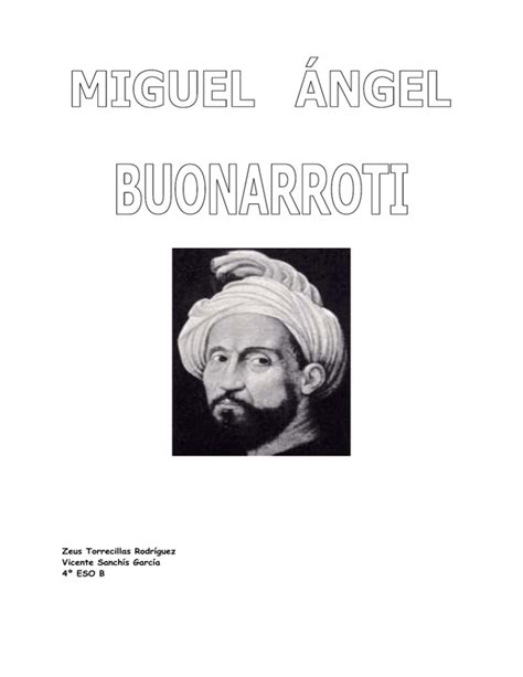 Miguel Angel Buonarroti