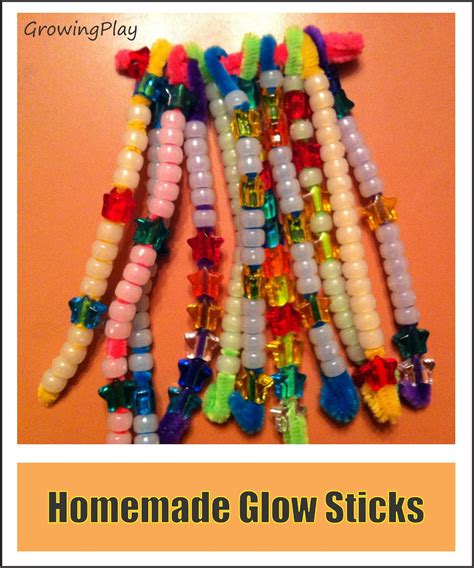 Growing Play: Homemade Glowsticks