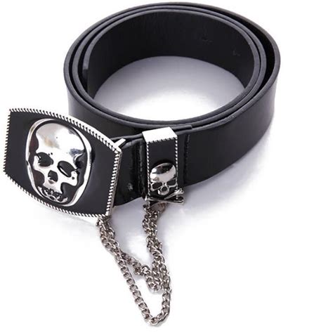 Skull Belts And Buckles Skullflow Crocodile Leather Belt Wide Leather