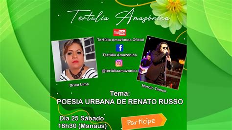 Tertúlia Amazônica Bate papo Marcio Tinoco e Drica Mandrak YouTube